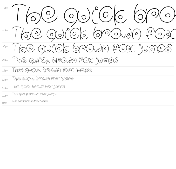 PWCirclefonts Waterfall