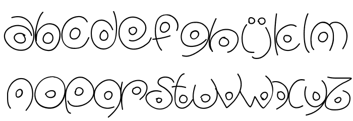 PWCirclefonts Font LOWERCASE