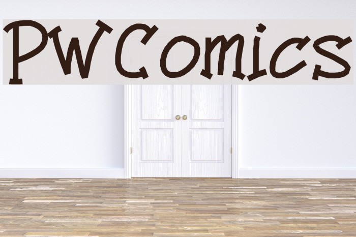 PWComics Font examples
