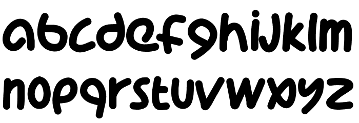PWCoolFont Font LOWERCASE