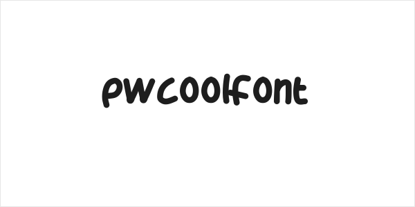 PWCoolFont Logo