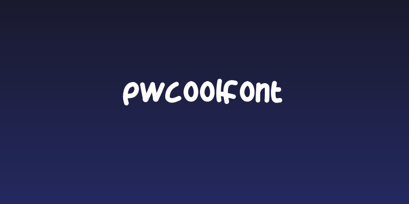 PWCoolFont Social Header
