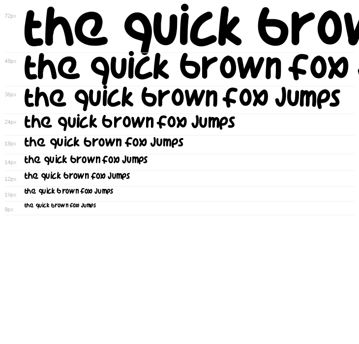 PWCoolFont Waterfall