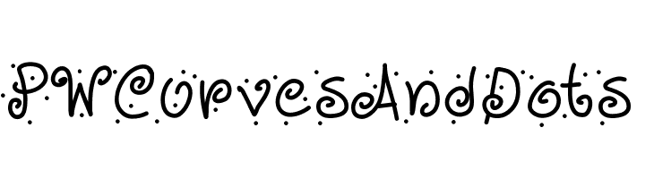 PWCurvesAndDots  Frei Schriftart Herunterladen