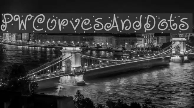 PWCurvesAndDots Font examples