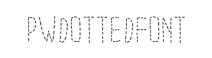 PWDottedFont Font