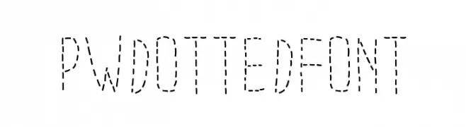 PWDottedFont  Descarca Fonturi Gratis