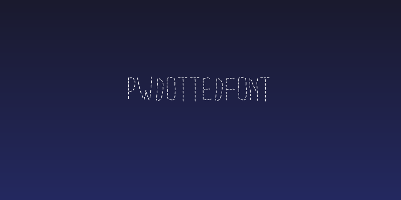 PWDottedFont Social Header