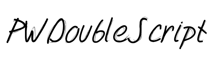 PWDoubleScript  नि: शुल्क फ़ॉन्ट्स डाउनलोड