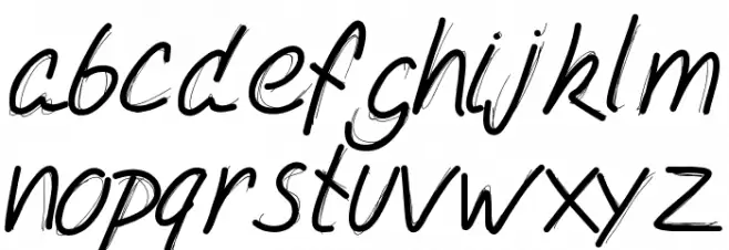 PWDoubleScript फ़ॉन्ट लोअरकेस