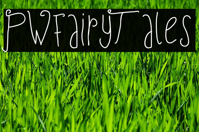 PWFairyTales Font examples