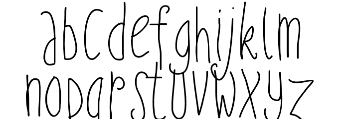 PWFairyTales Font LOWERCASE