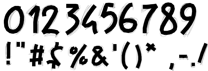 PWFatscratch Font OTHER CHARS