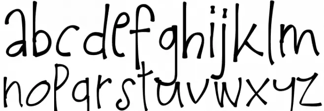 PWFeb16 Schriftart Kleinbuchstaben