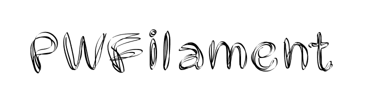 PWFilament  font caratteri gratis