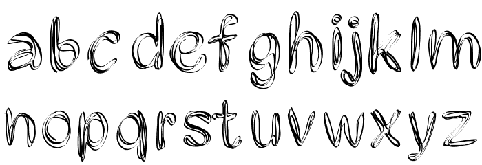 PWFilament Font LOWERCASE