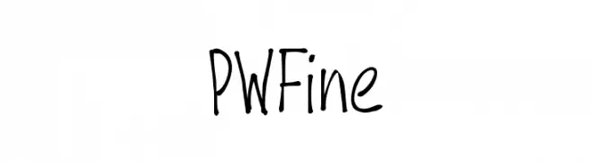 PWFine  font caratteri gratis