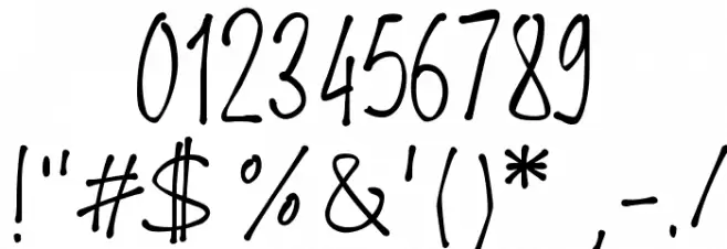 PWFine Font OTHER CHARS