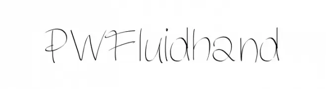 PWFluidhand  Frei Schriftart Herunterladen