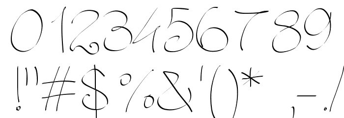 PWFluidhand Font OTHER CHARS