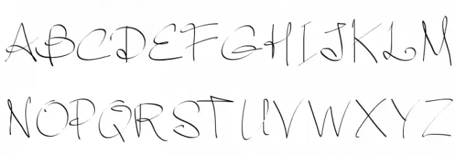 PWFluidhand Шрифта ВЕРХНИЙ