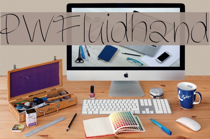PWFluidhand Font examples