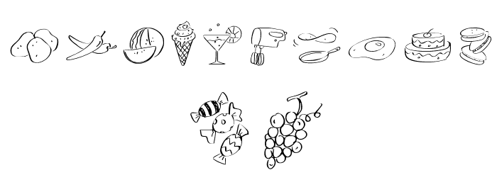 PWFoodblog Font OTHER CHARS