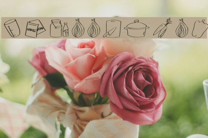 PWFoodblog Font examples