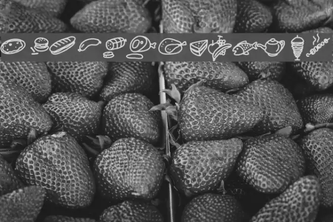 PWFoodcons Font examples