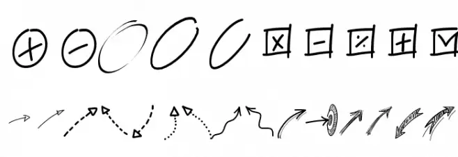 PWFreeArrows Font OTHER CHARS