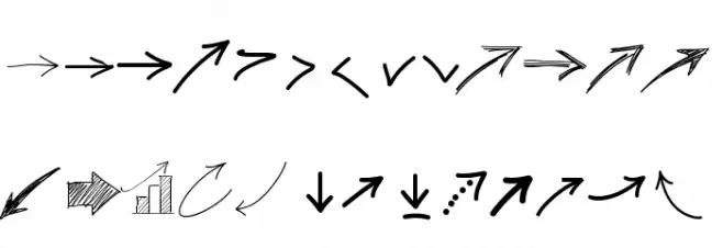 PWFreeArrows फ़ॉन्ट लोअरकेस