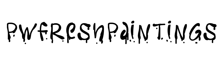 PWFreshpaintings  Free Fonts Download