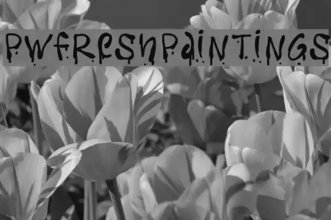 PWFreshpaintings Font examples