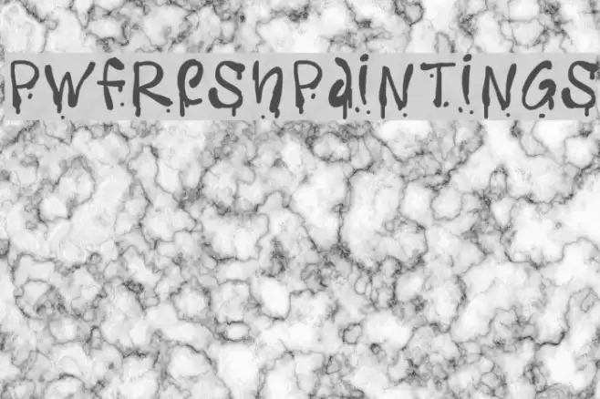 PWFreshpaintings Font examples