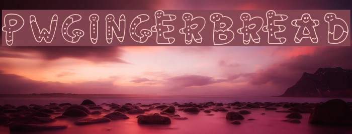 PWGingerbread Font examples