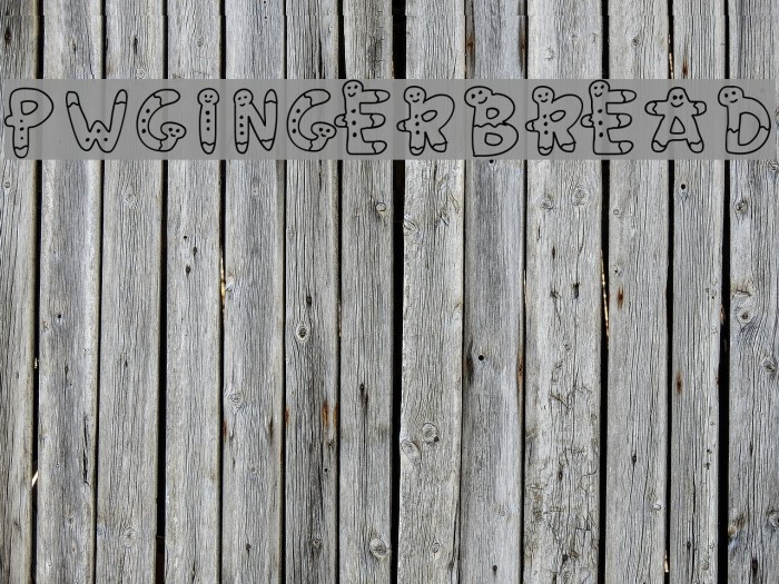 PWGingerbread Font examples