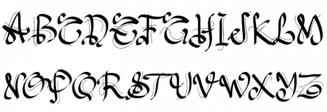 PWGothicStyle Fonte MAIÚSCULAS