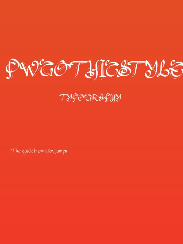 PWGothicStyle Poster