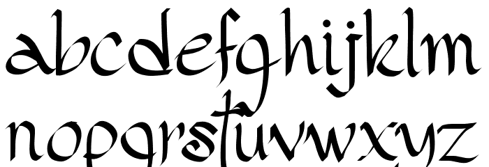 PWGothicStyle Font LOWERCASE