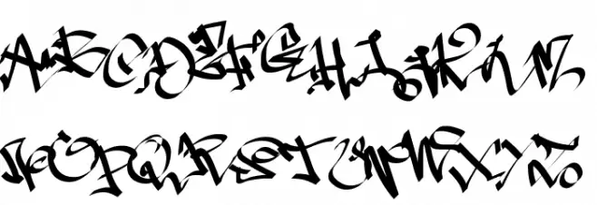 PWGraffiti Шрифта ВЕРХНИЙ