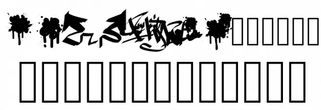 PWGraffiti Schriftart Kleinbuchstaben