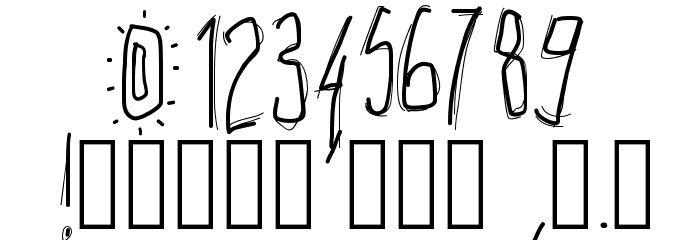 PWHachures Font OTHER CHARS