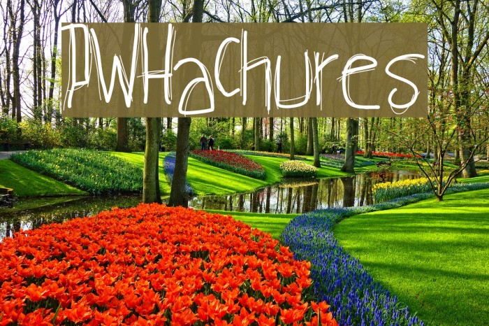 PWHachures Font examples
