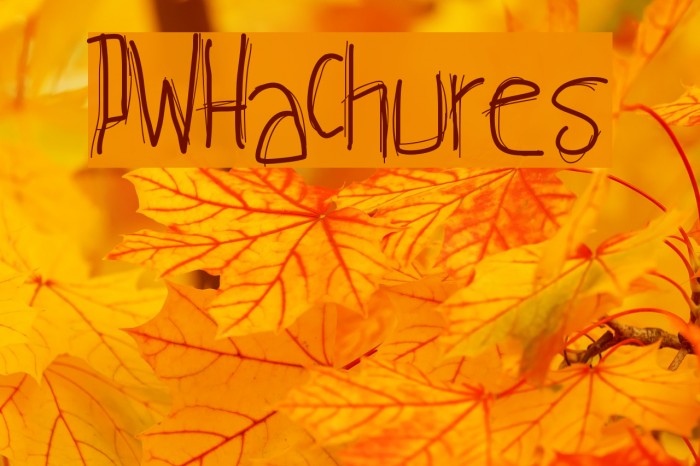 PWHachures Font examples