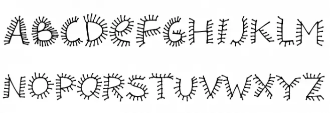 PWHairz Font Litere mari