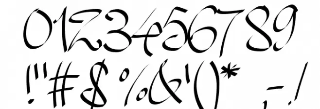 PWHandscript Font OTHER CHARS