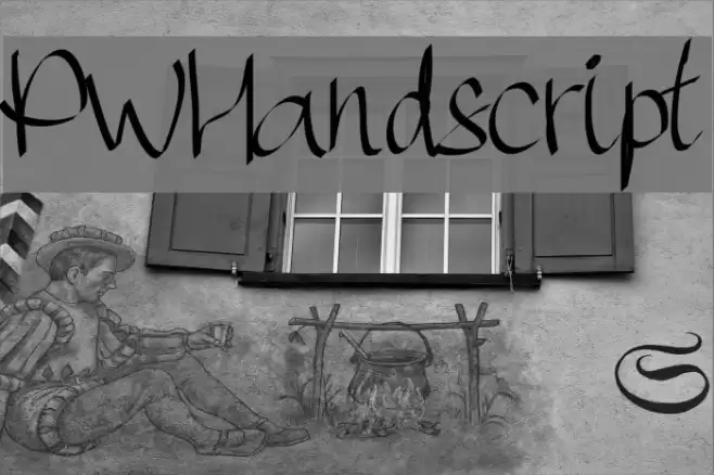 PWHandscript Font examples