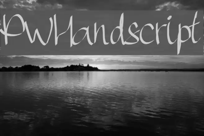 PWHandscript Font examples