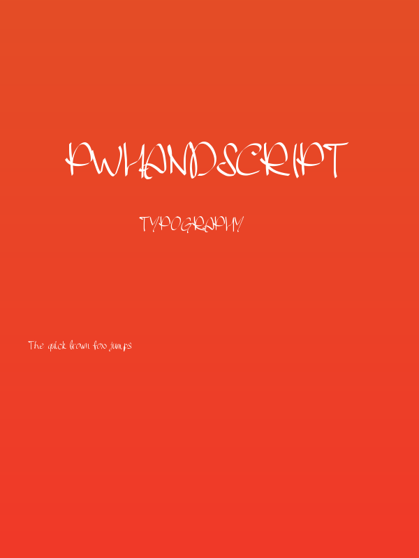 PWHandscript Poster