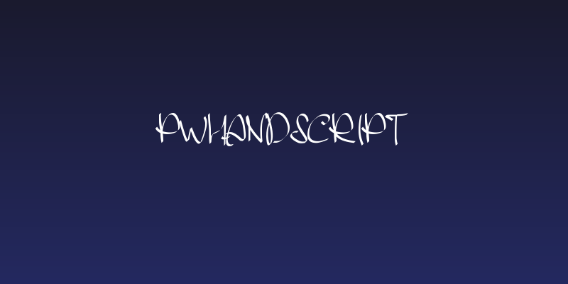 PWHandscript Social Header